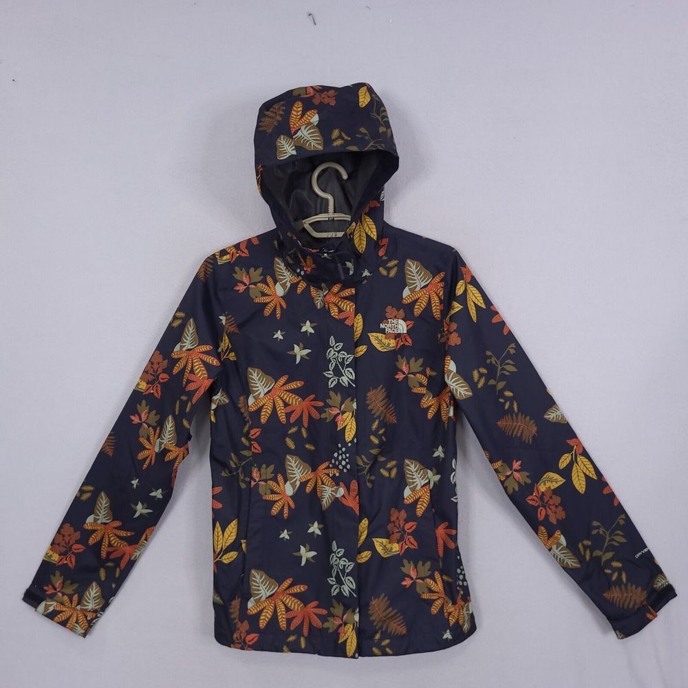 The North Face Women's Navy Floral Hooded Jacket